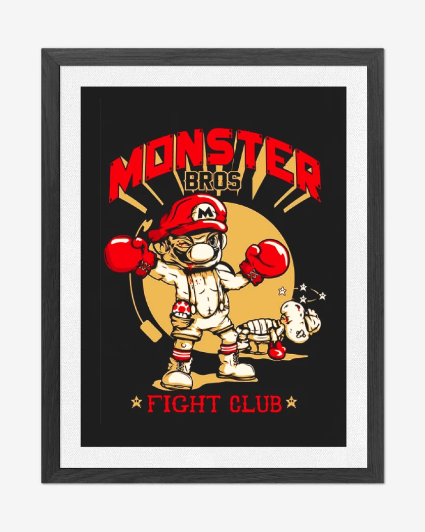 Cuadro decorativo Negro de Monster bross