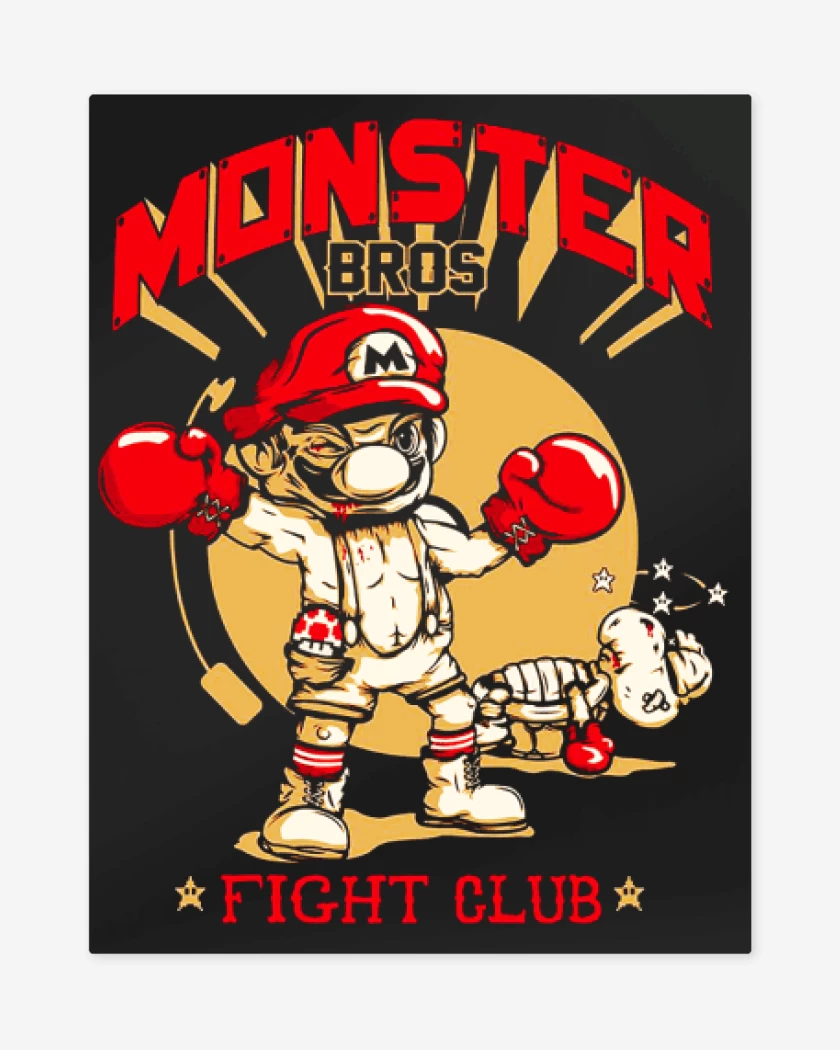 Print metalico Negro de Monster bross