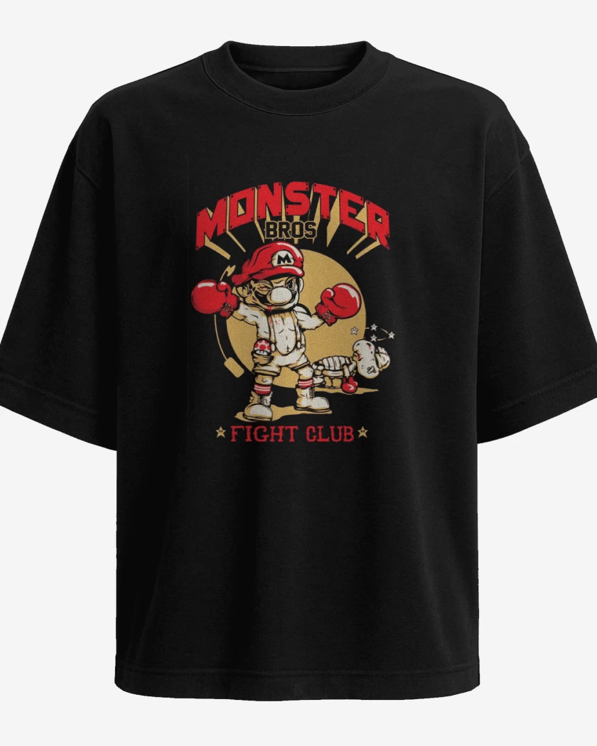 Polera Oversize Negro de Monster bross