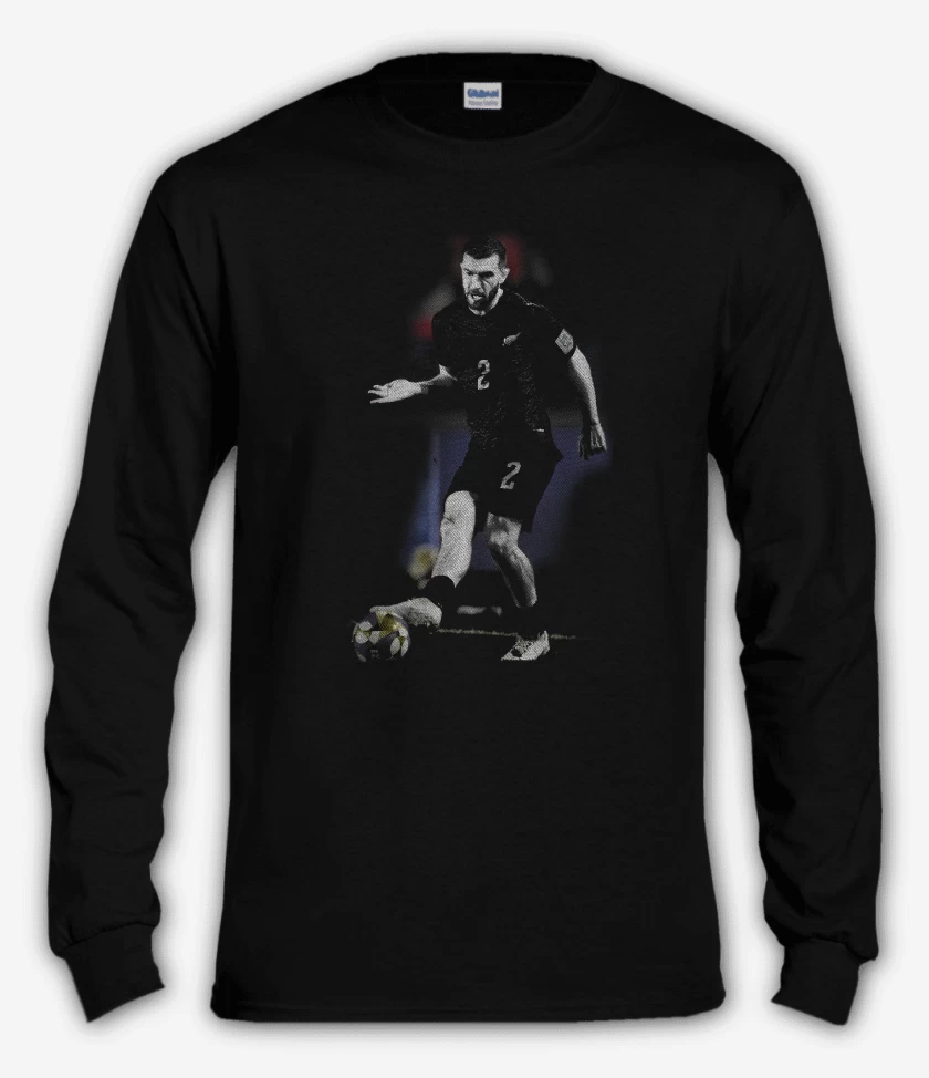 Polera manga larga Negro de Tim Payne Nueva Zelanda