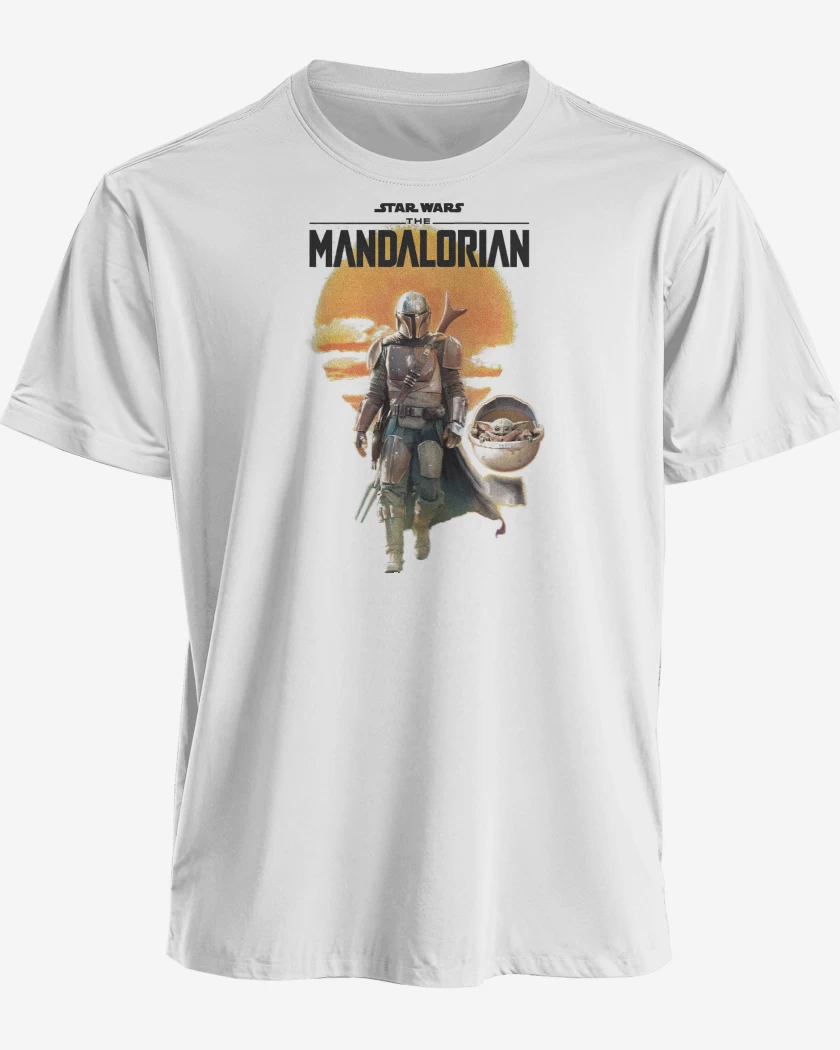 Polera Blanco de Mandalorian Mando
