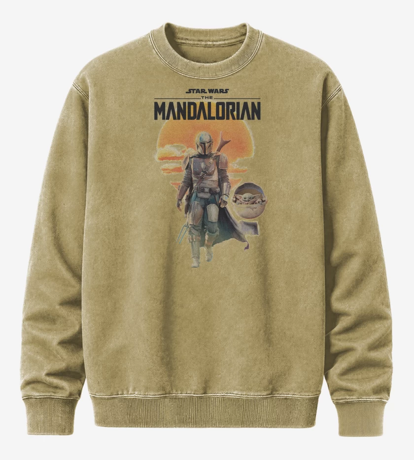 Poleron Polo Acid Wash Beige de Mandalorian Mando
