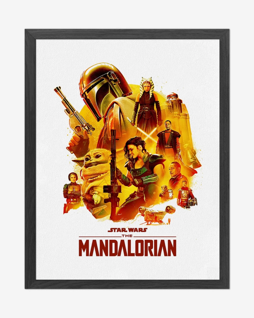 Cuadro decorativo Blanco de Mandalorian 2