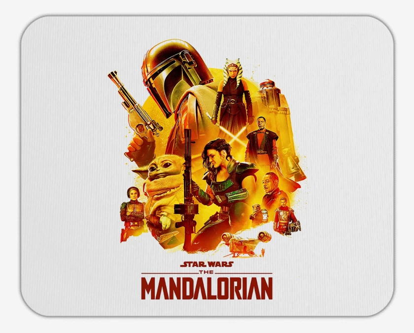 Mousepad Blanco de Mandalorian 2