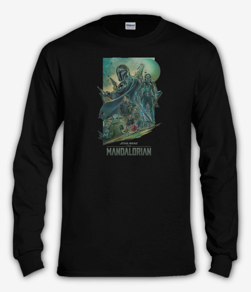 Polera manga larga Negro de Mando 3