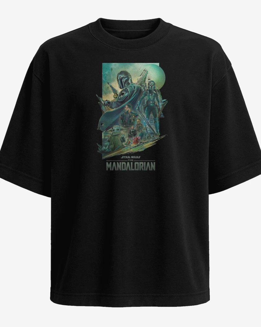 Polera Oversize Negro de Mando 3
