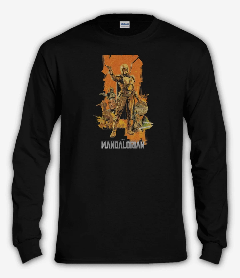 Polera manga larga Negro de Mandalorian 4