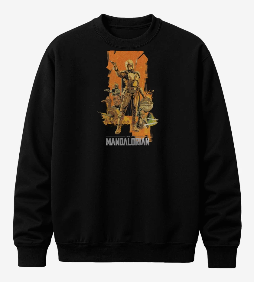 Poleron polo Negro de Mandalorian 4