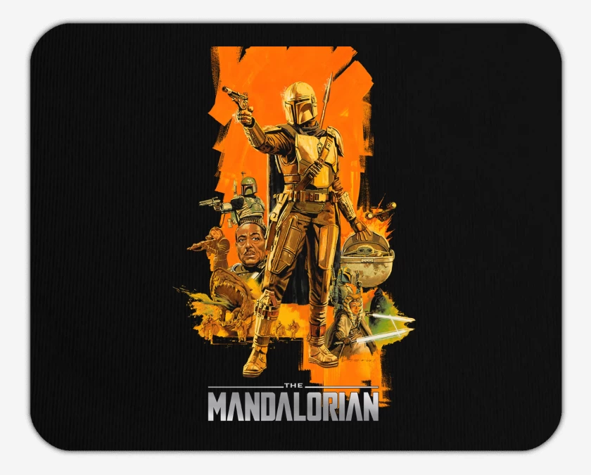 Mousepad Negro de Mandalorian 4