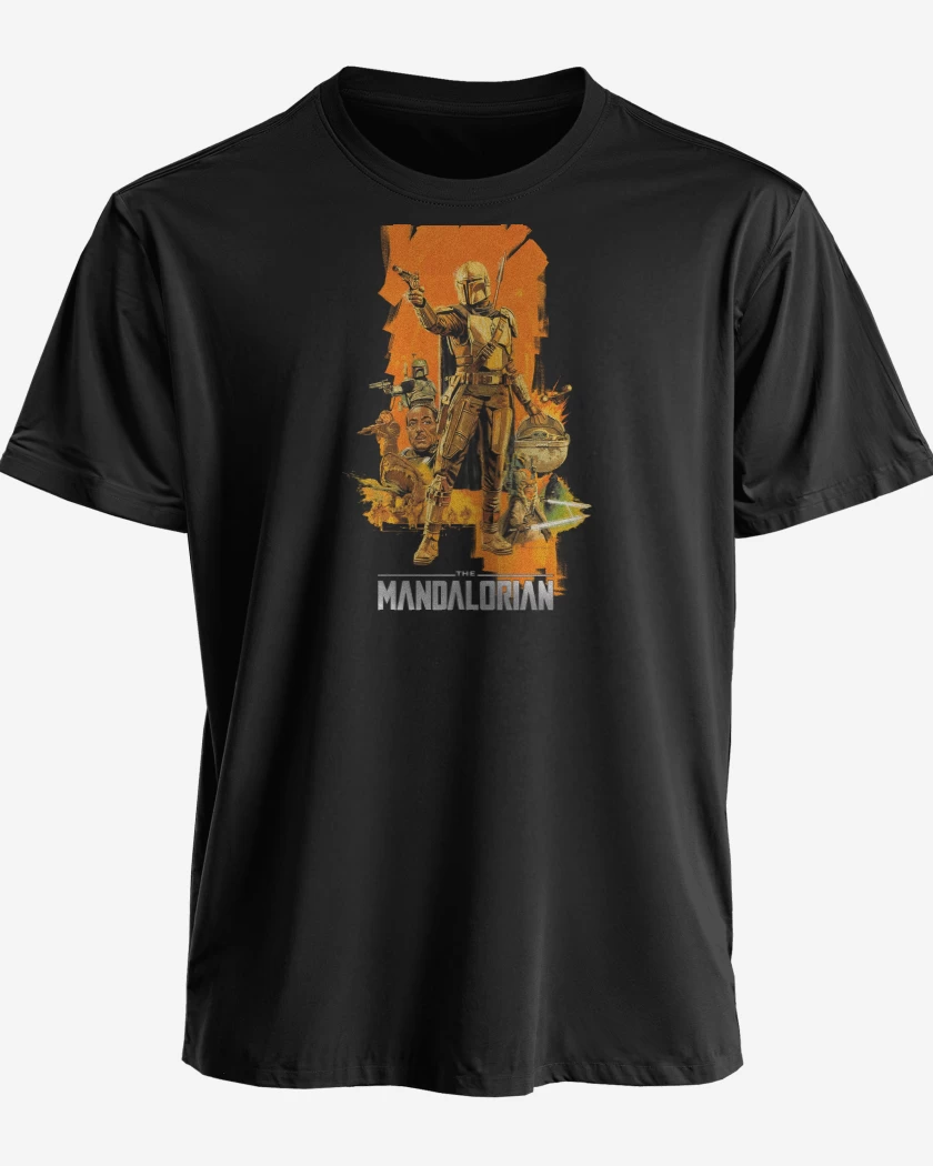 Polera premium Negro de Mandalorian 4
