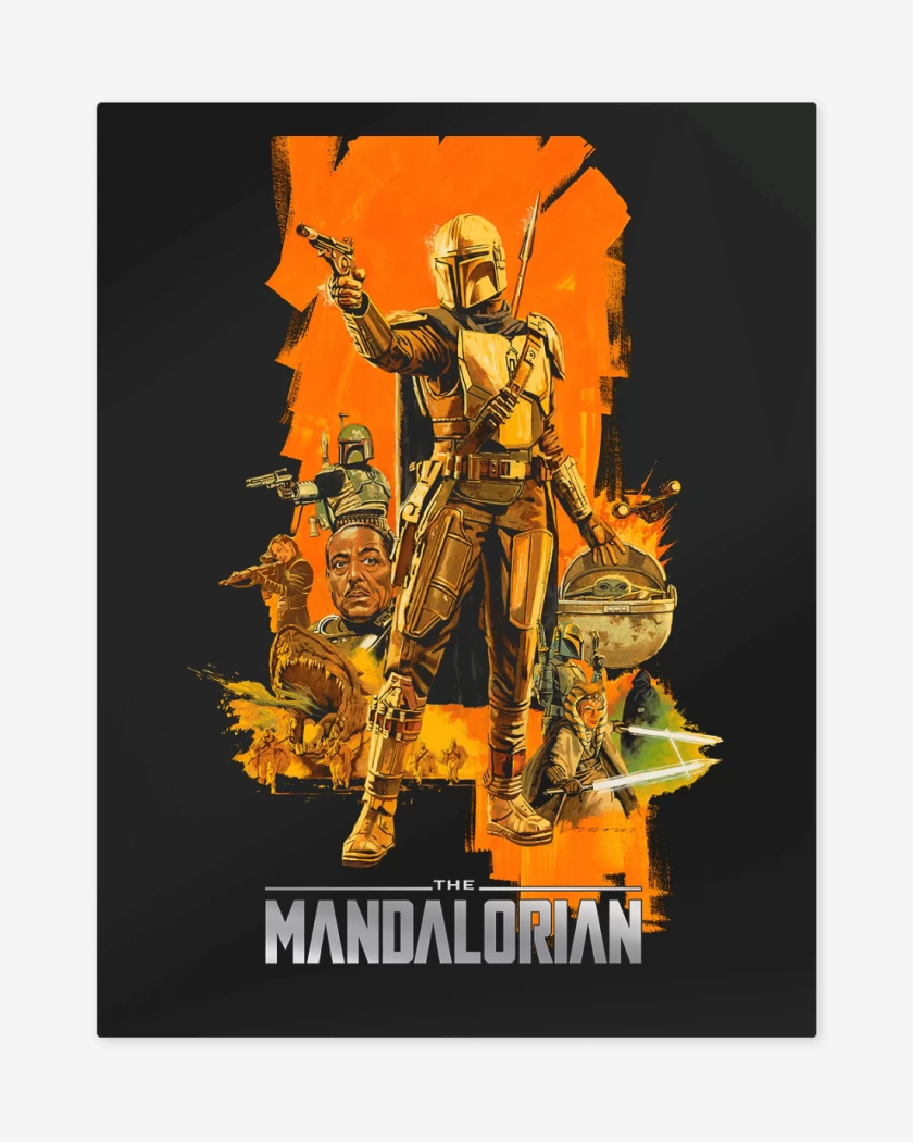 Print metalico Negro de Mandalorian 4