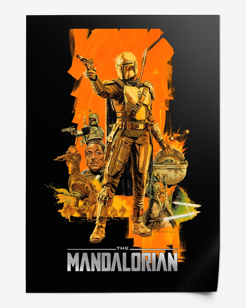 Print Negro de Mandalorian 4