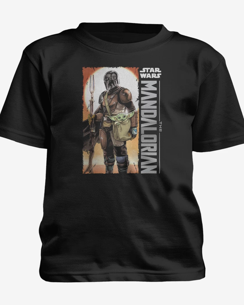 Polera de niño Negro de El Mandalorian