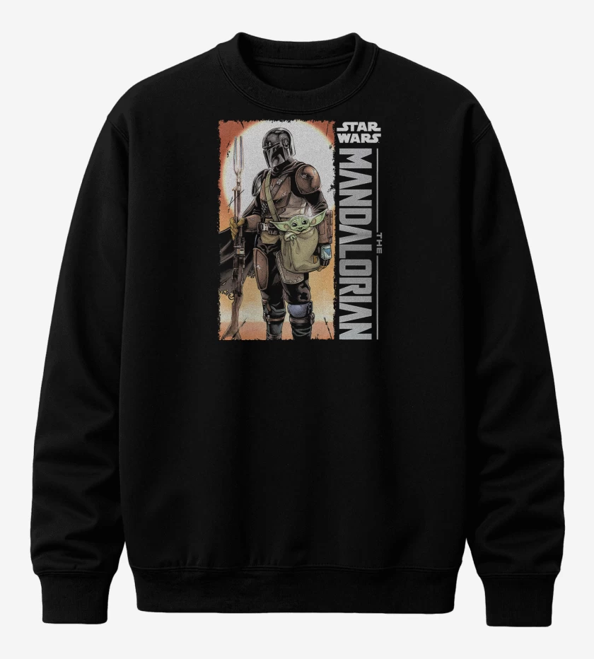 Poleron polo Negro de El Mandalorian
