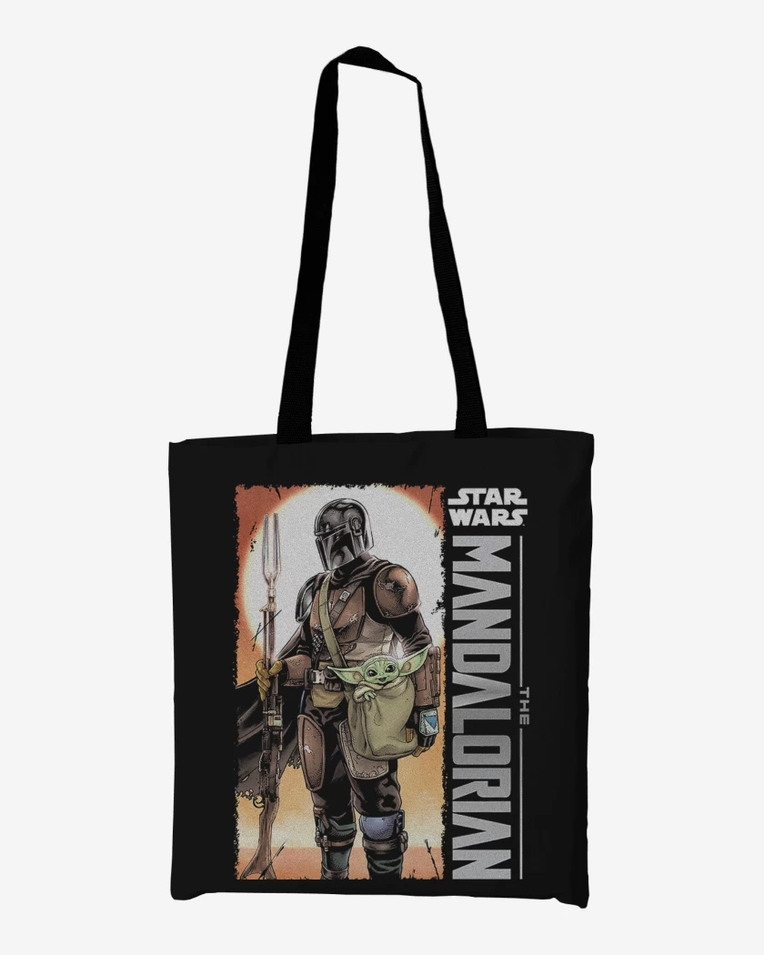 Totebag Negro de El Mandalorian