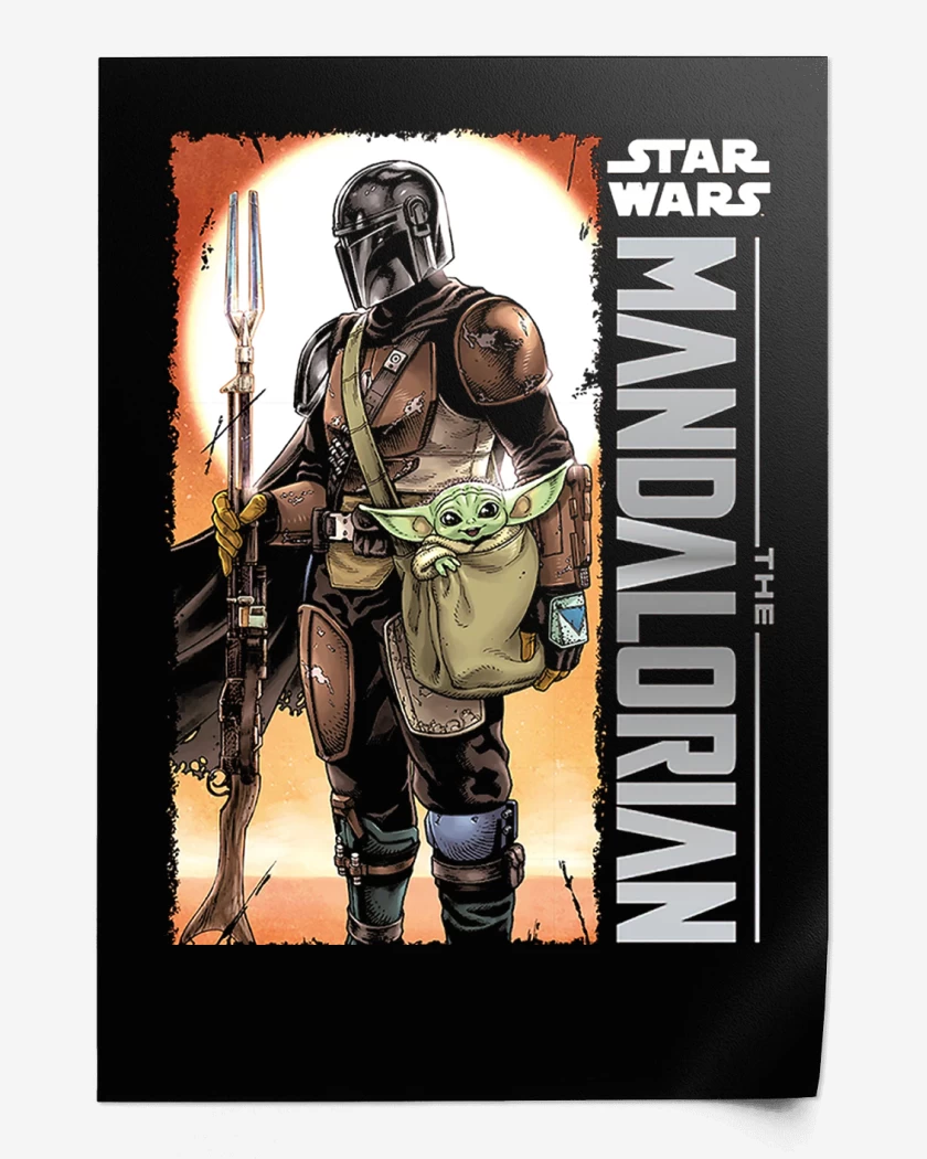 Print Negro de El Mandalorian