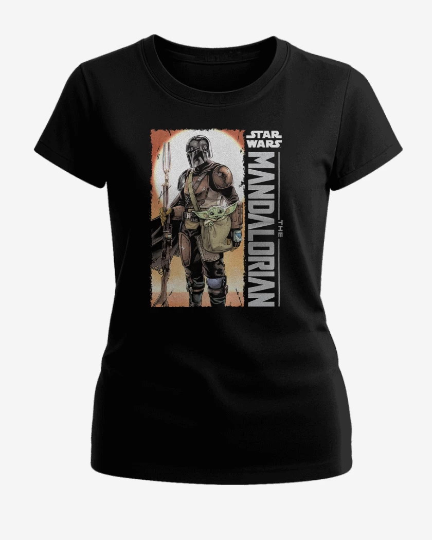 Polera de Mujer Negro de El Mandalorian