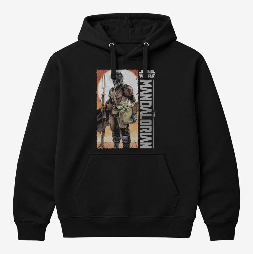 Polerón Canguro Negro de El Mandalorian