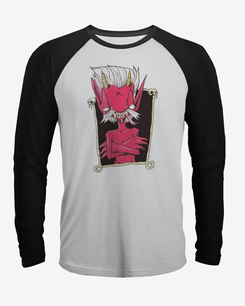 Polera Raglan Blanco / Negro de MR. Sata