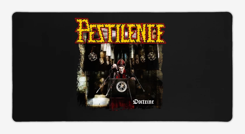 Mouse pad Gamer Negro de Pestilence Doctrine
