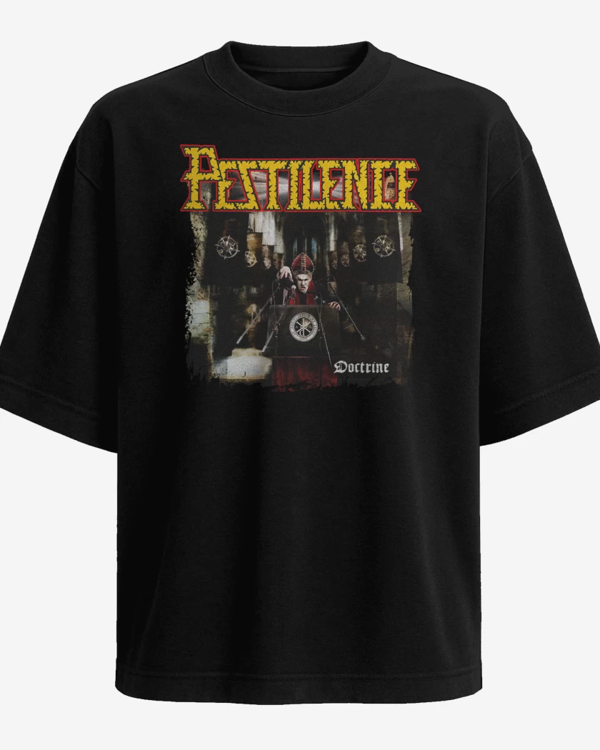 Polera Oversize Pestilence Doctrine