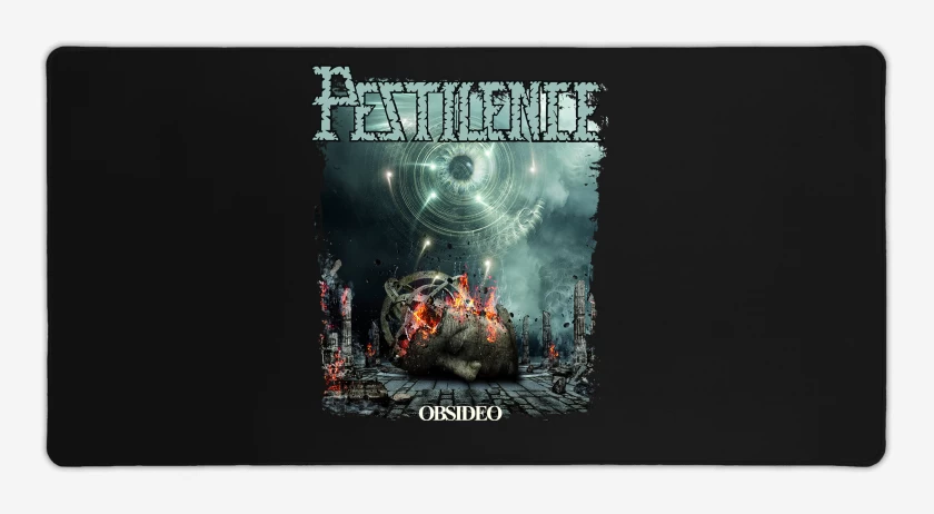 Mouse pad Gamer Negro de Pestilence Obsideo