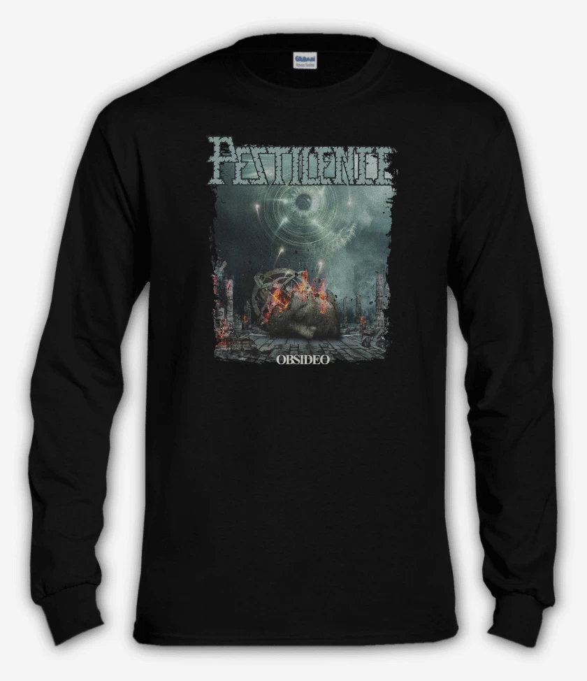 Polera manga larga Negro de Pestilence Obsideo