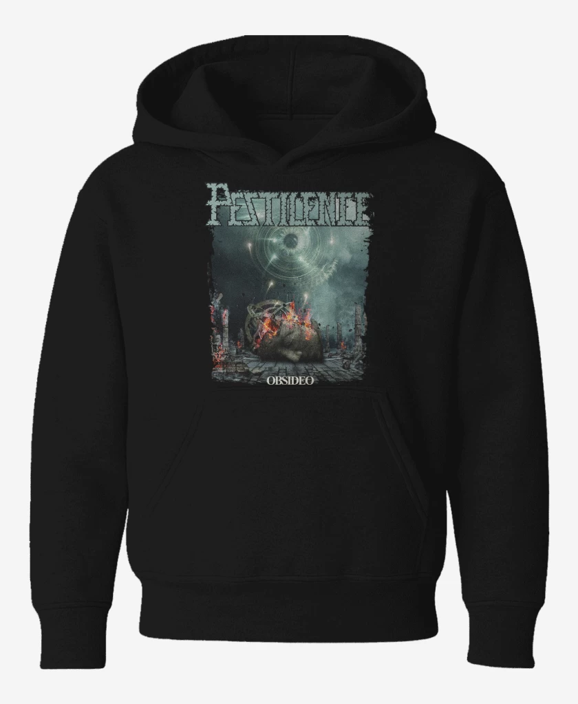 Poleron de niño Negro de Pestilence Obsideo