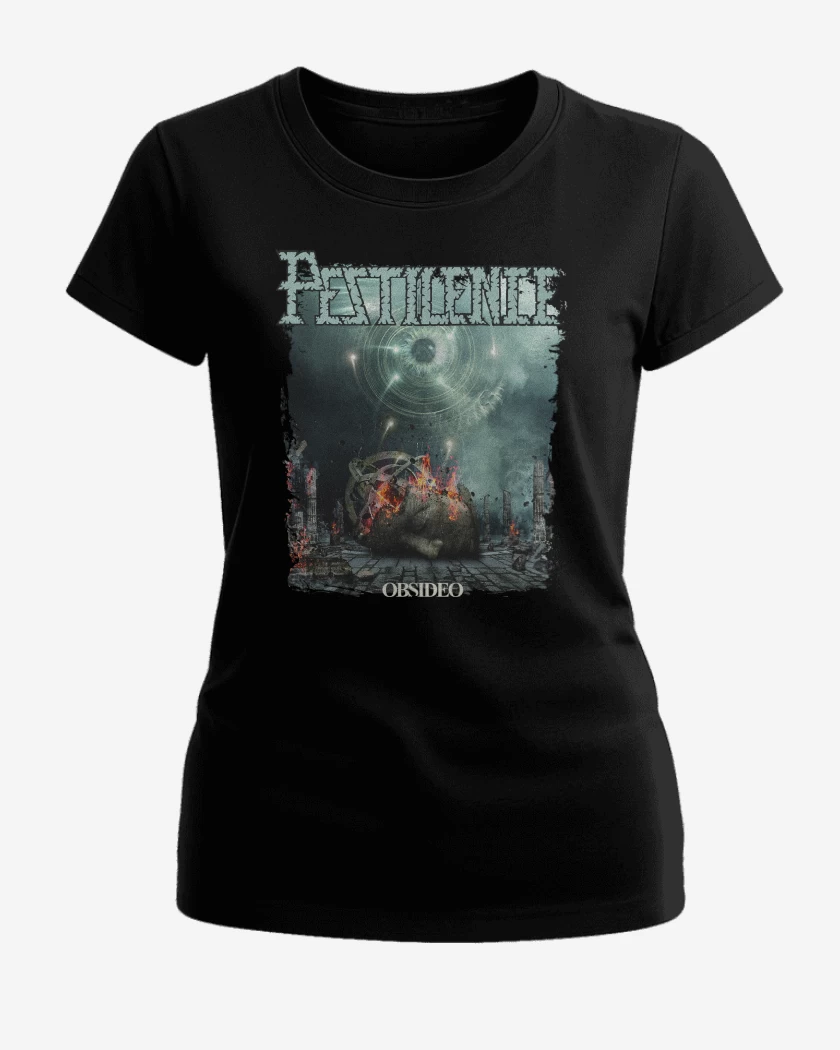 Polera de Mujer Negro de Pestilence Obsideo