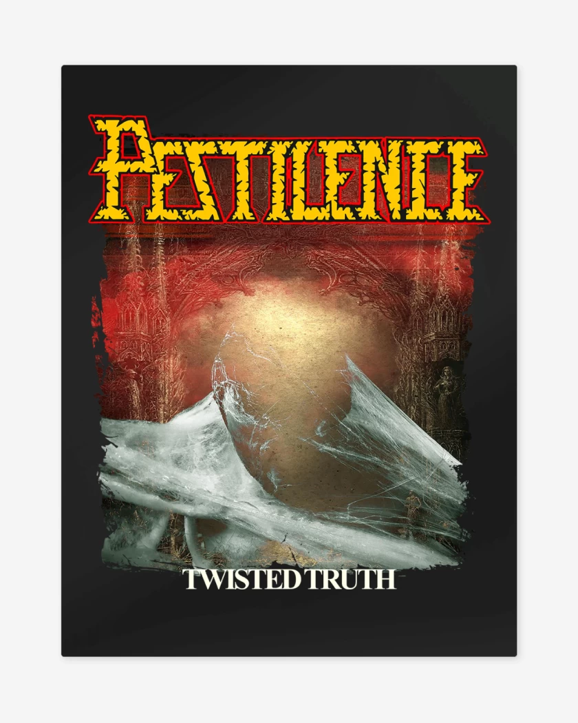 Print metalico Negro de Pestilence Twisted Truth