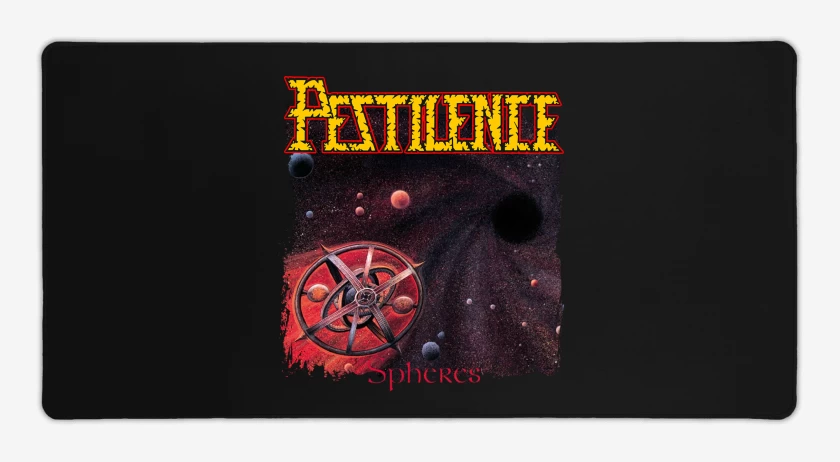 Mouse pad Gamer Negro de Pestilence Spheres