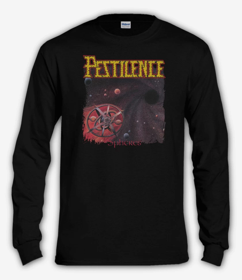 Polera manga larga Negro de Pestilence Spheres