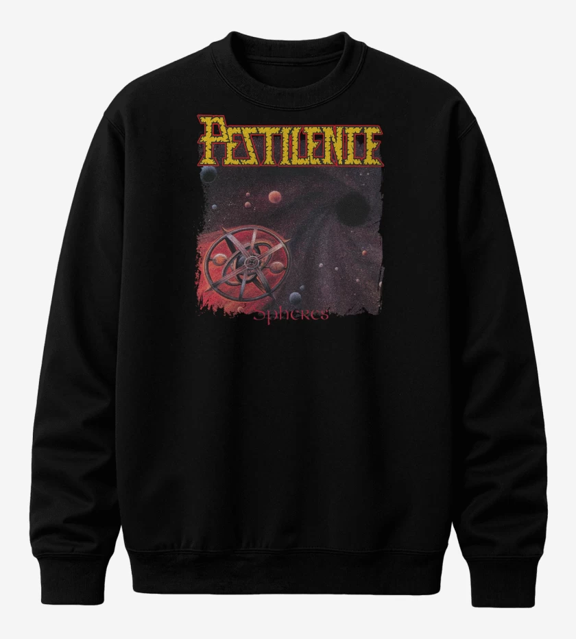 Poleron polo Negro de Pestilence Spheres