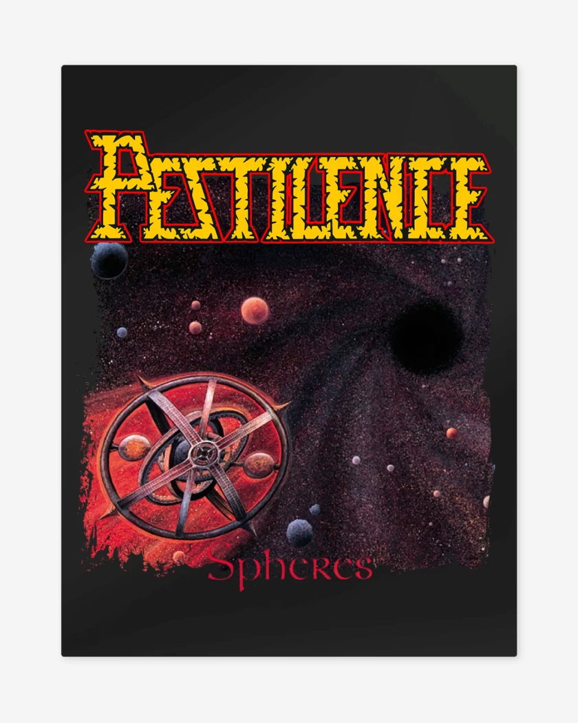 Print metalico Negro de Pestilence Spheres