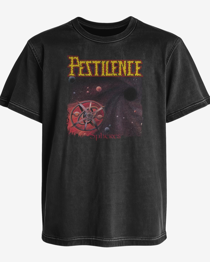 Polera desgastada Pestilence Spheres