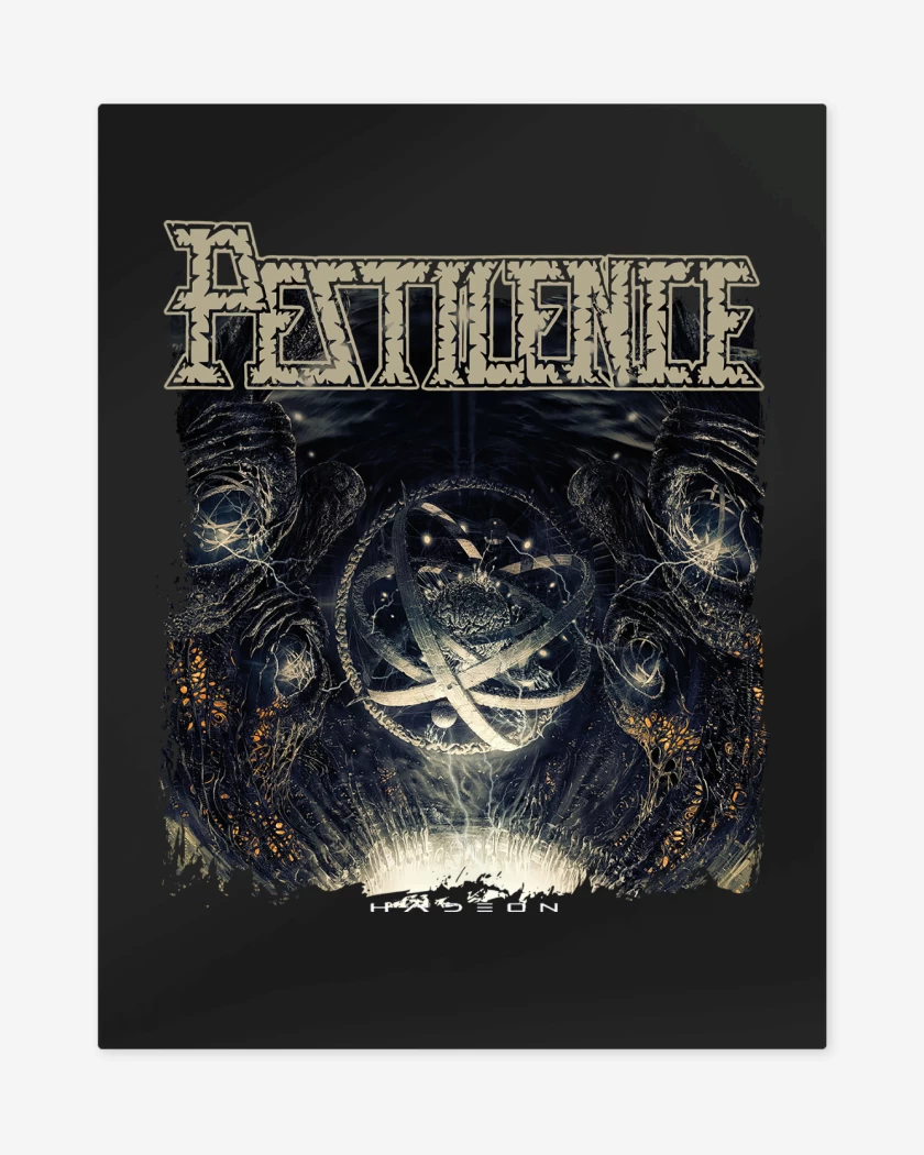 Print metalico Negro de Pestilence Hadeon