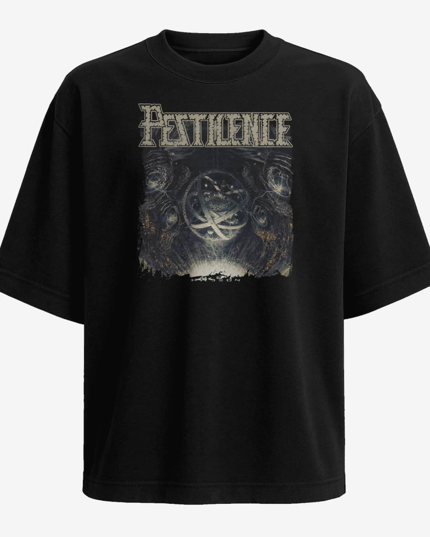 Polera Oversize Negro de Pestilence Hadeon