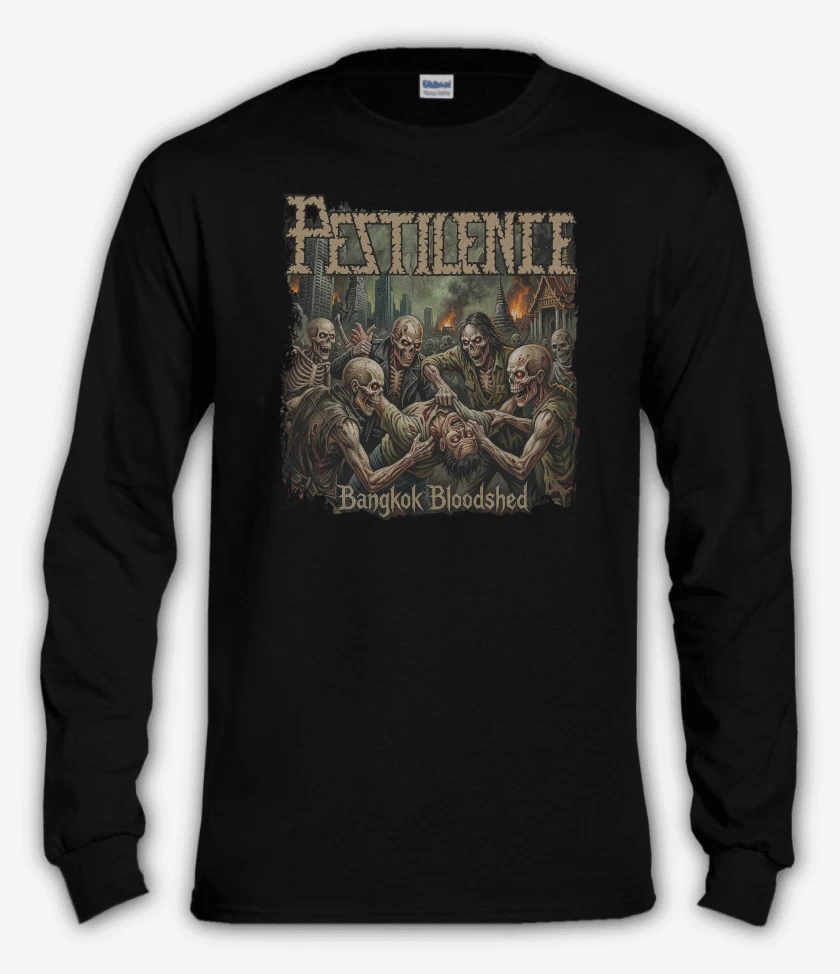 Polera manga larga Pestilence Bangkok Bloodshed