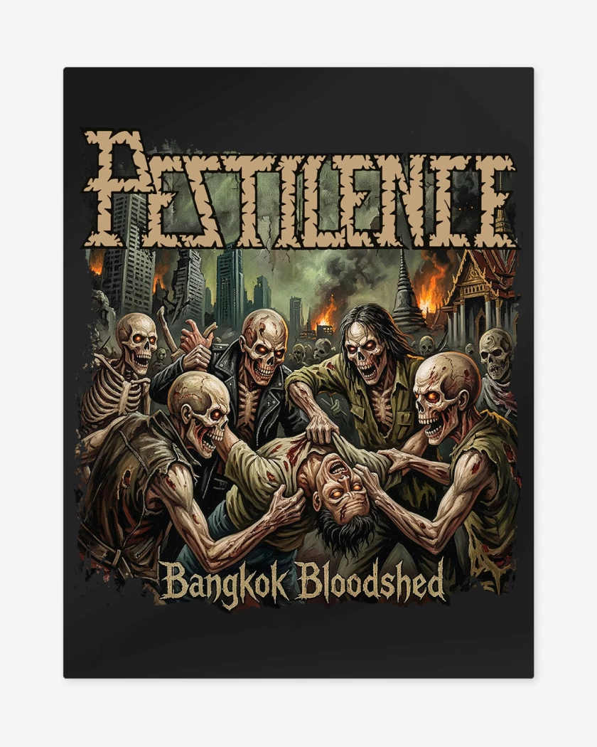 Print metalico Pestilence Bangkok Bloodshed
