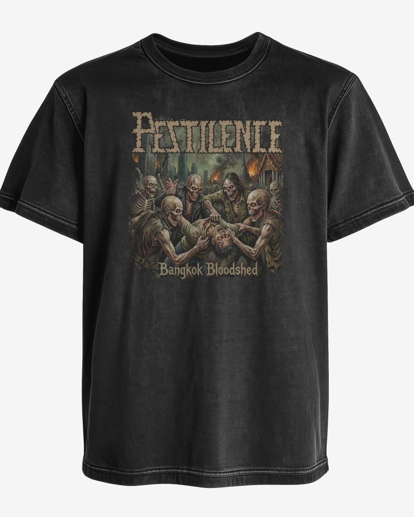 Polera desgastada Pestilence Bangkok Bloodshed