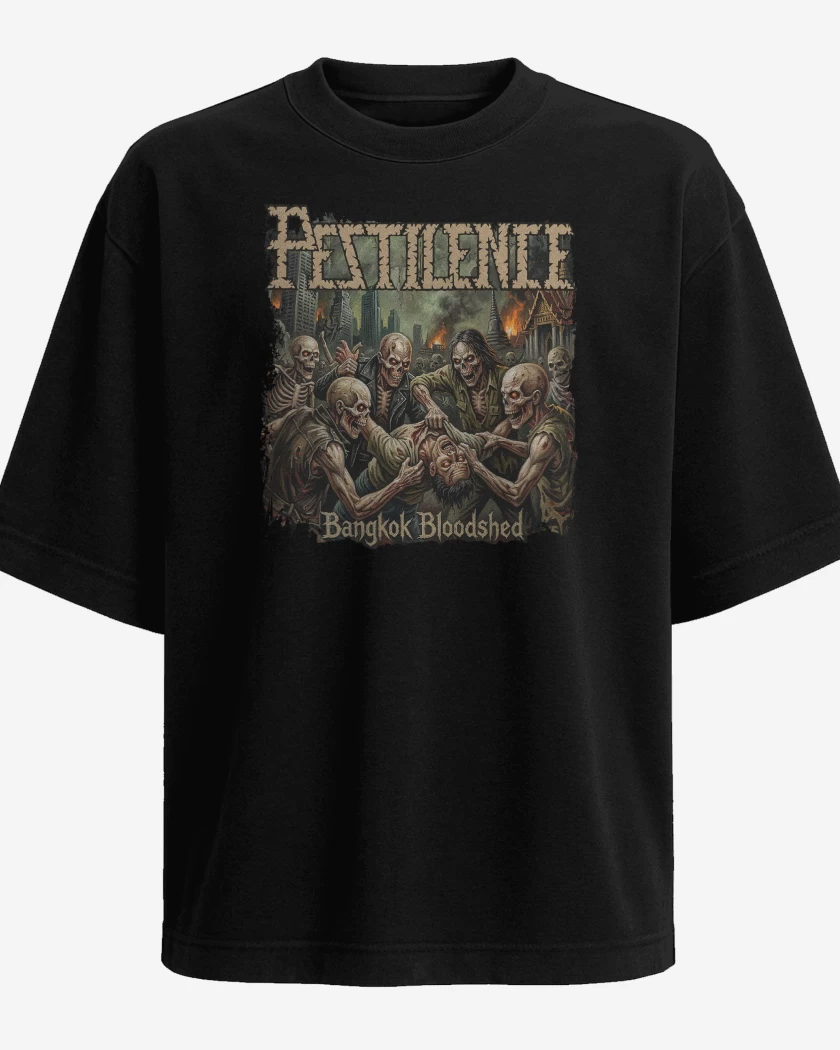 Polera Oversize Pestilence Bangkok Bloodshed