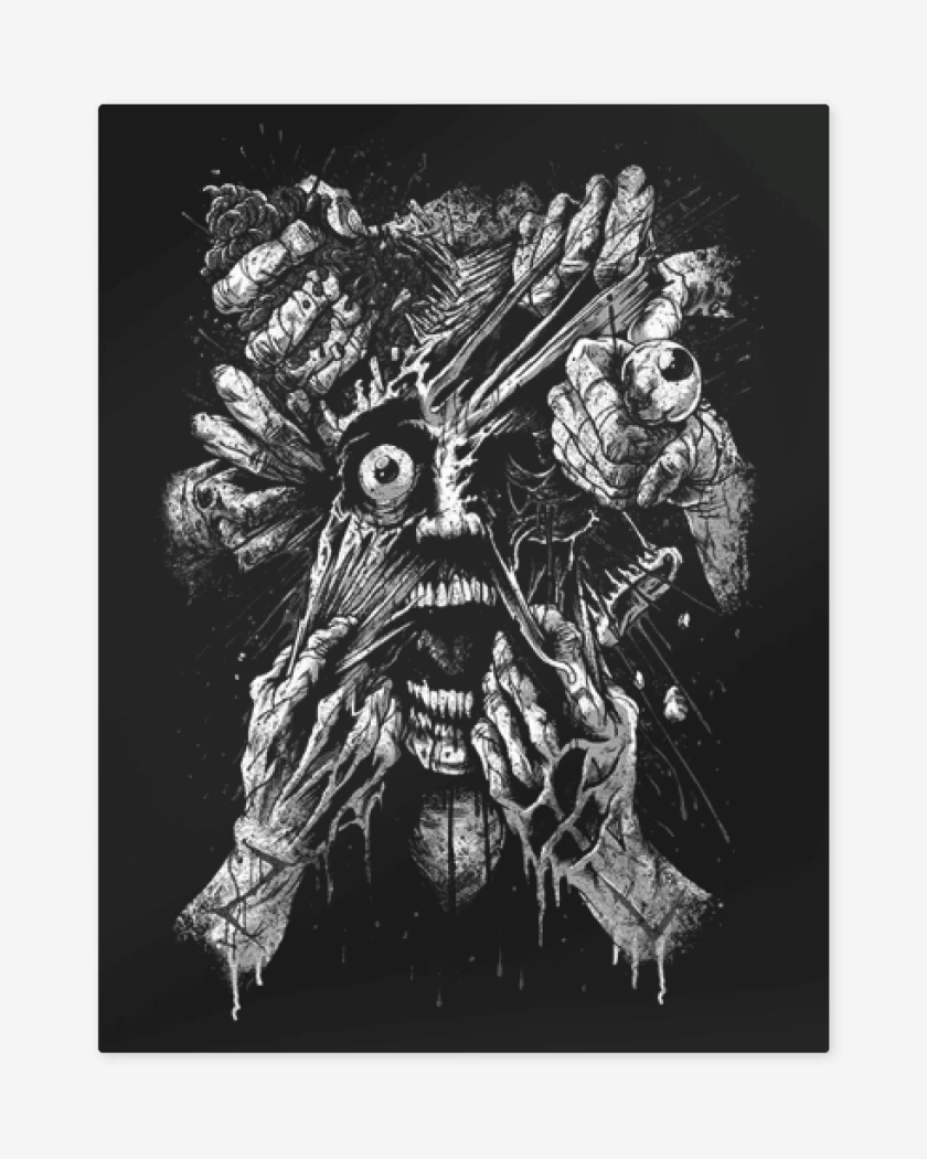 Print metalico Negro de Cuco