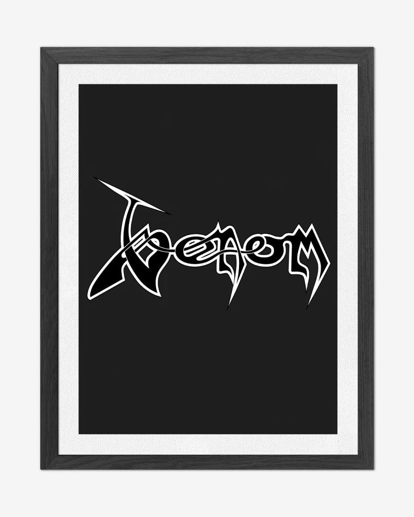 Cuadro decorativo Negro de Venom Logo N