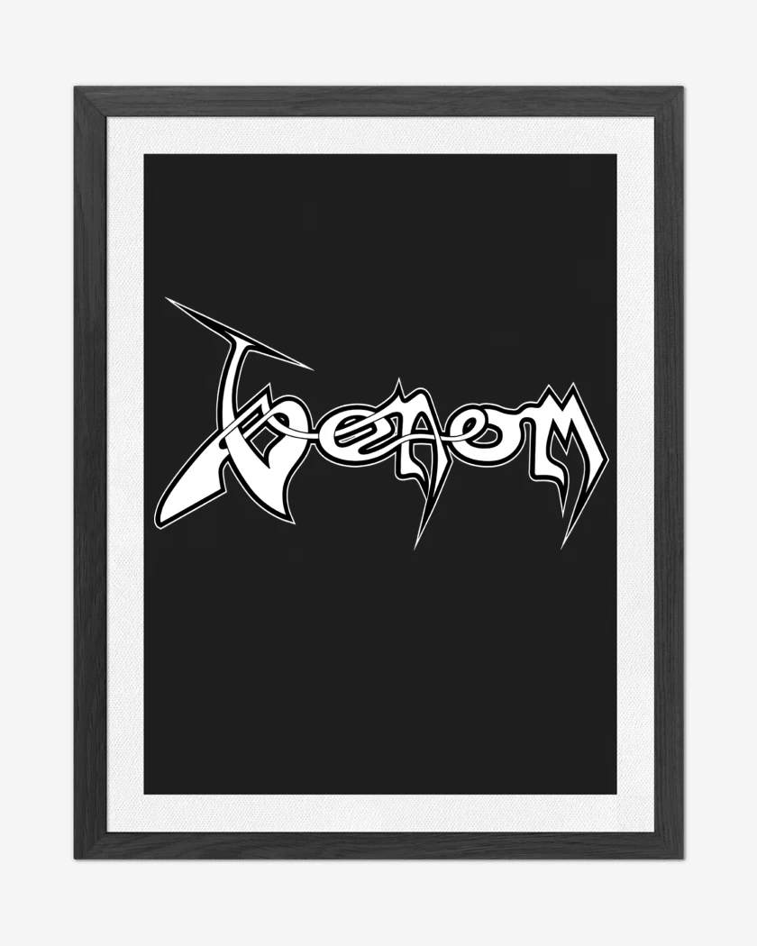 Cuadro decorativo Negro de Venom Logo B