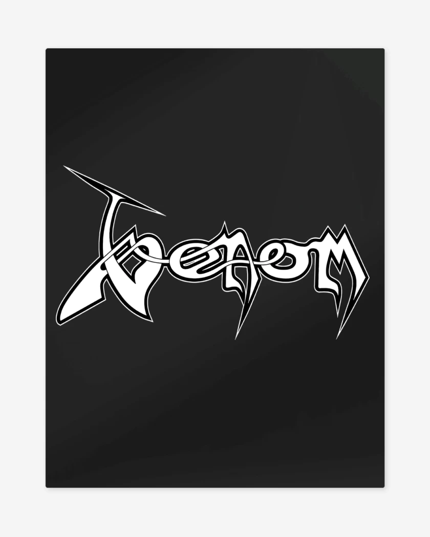Print metalico Negro de Venom Logo B