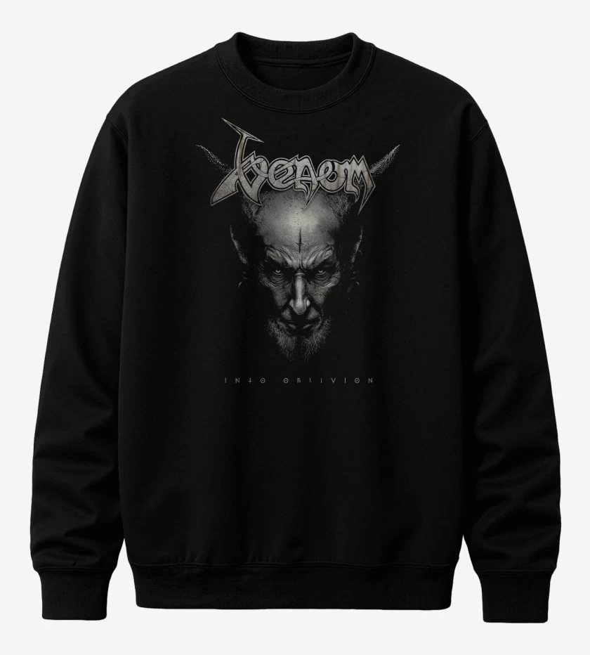 Poleron polo Negro de Venom Into Oblivion