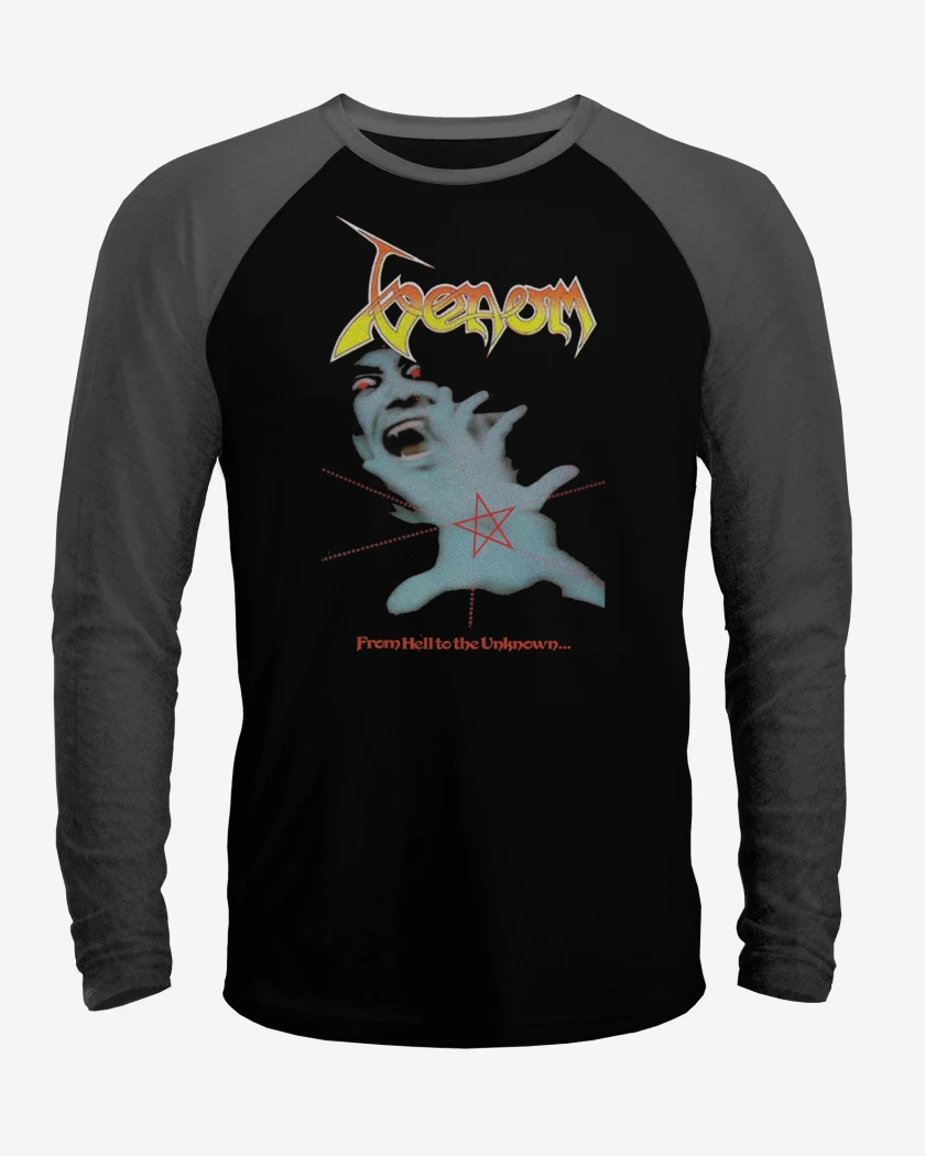 Polera Raglan Venom From Hell to the Unknown