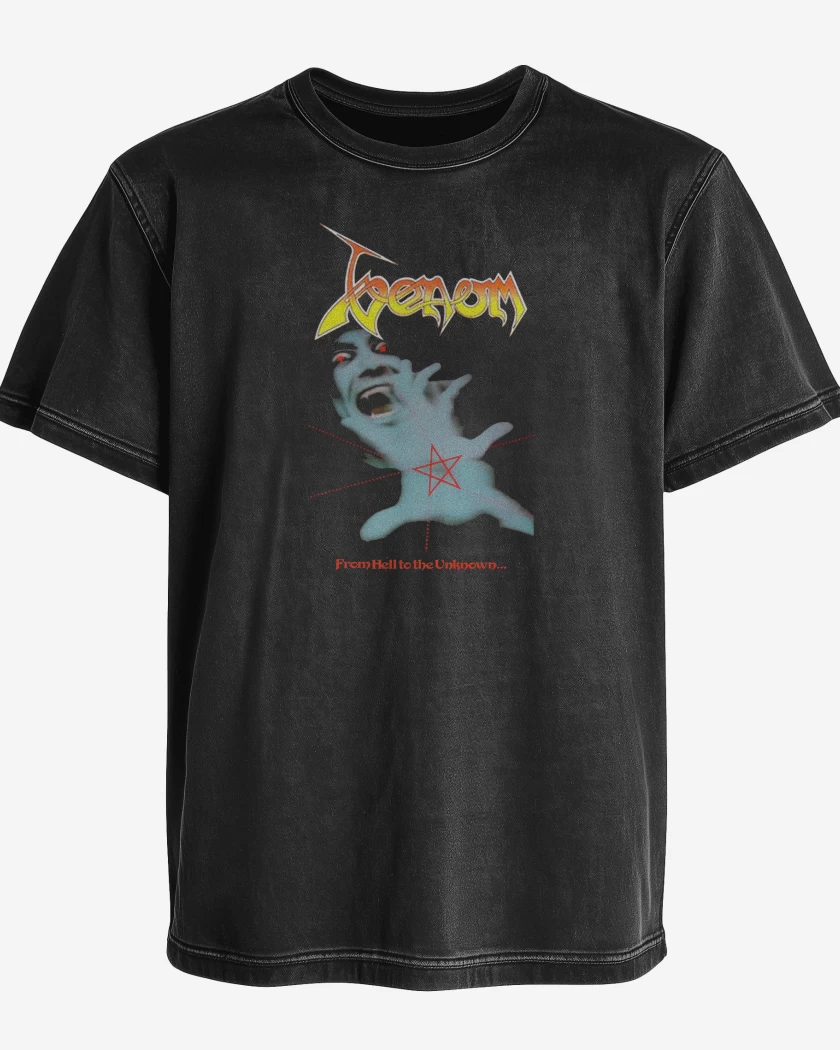 Polera desgastada Venom From Hell to the Unknown