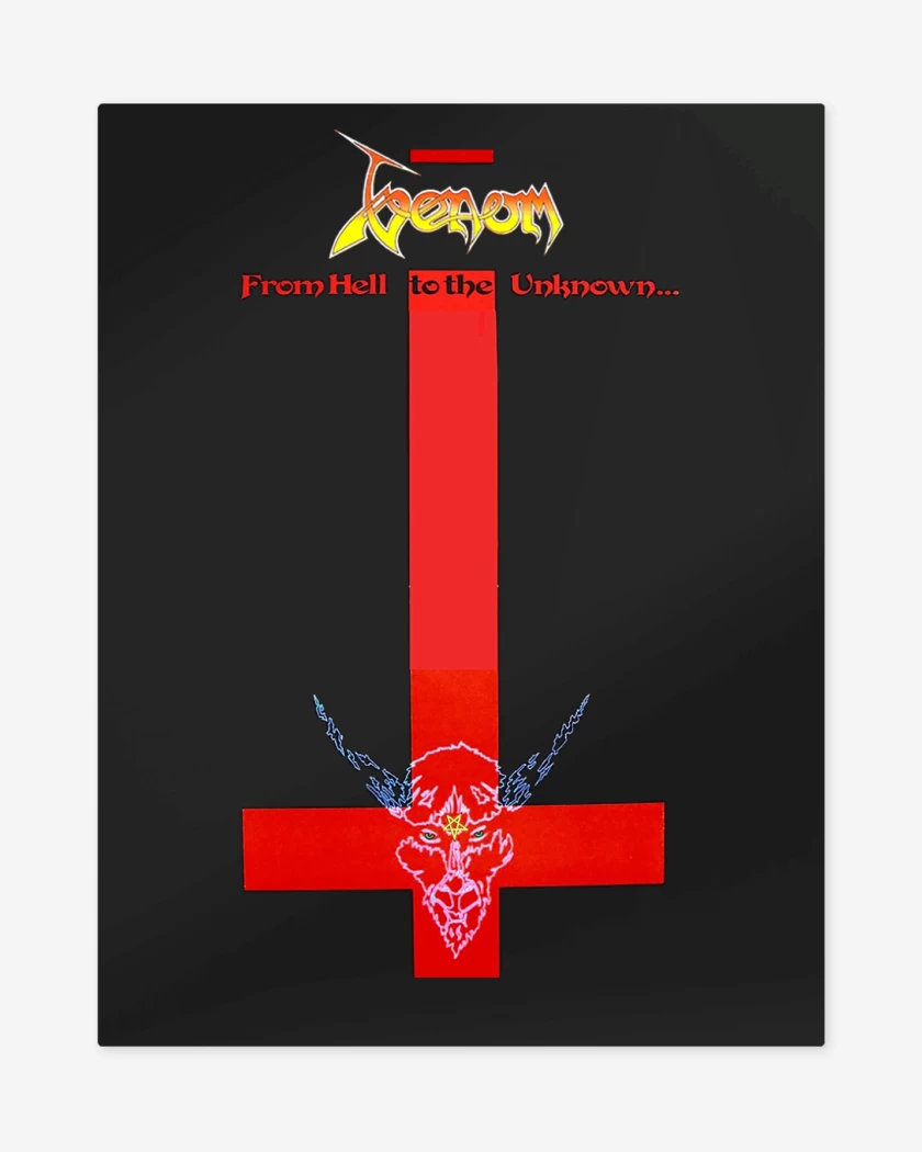 Print metalico Negro de Venom From Hell