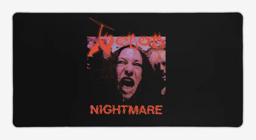 Mouse pad Gamer Negro de Venom Nightmare